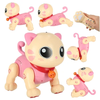 Interactive Remote Control Robot Cat, Pink
