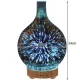 Ruhhy Humidifier with Aromatherapy and LED Light, 100ml, Brown