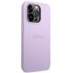 Guess iPhone 14 Pro Case Saffiano Strap Purple