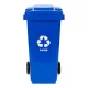 Multistore 120L Waste Bin for Paper, Blue