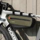 Rockbros 30120079001 Bicycle Frame Bag 1.7L, Green/Black