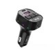 Bluetooth FM Transmitter XO BCC17 with 30W PD USB-C Car Charger and Cable, Black