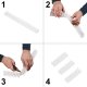 Bird Deterrent Spikes, Plastic, White, 8 pcs, 43 cm