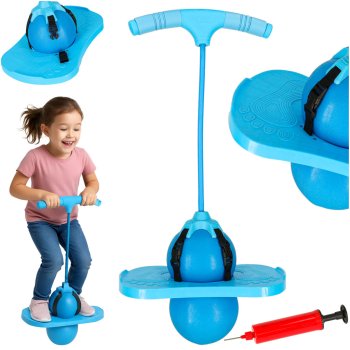 Pogo Jumper for Kids Balance Bouncing Toy, Blue