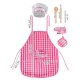 Kids Chef Set with Apron and Hat for Cooking and Baking 26646, Pink