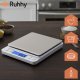 Digital Kitchen Scale Ruhhy 26507, 2000g/0.1g Precision Food Scale with 2 Trays