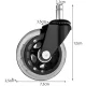 Malatec Office Chair Castors, 5 Pcs