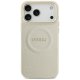Guess Peony Hot Stamp MagSafe Phone Case Cover iPhone 17 Pro Max - Beige