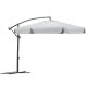 Salokāms dārza lietussargs, saulessargs, 6 segmentu, pelēks, 300cm | Folding Garden Umbrella