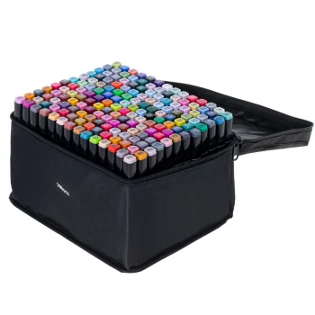 Double-Sided Alcohol Markers in Case 168 pcs + Stand