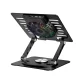 Wozinsky CoolBase WDCX-X16-AS 360° Laptop Cooling Stand 10\"-16\", RGB, Black