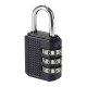 3-Digit Combination Luggage Lock for Suitcases, Black