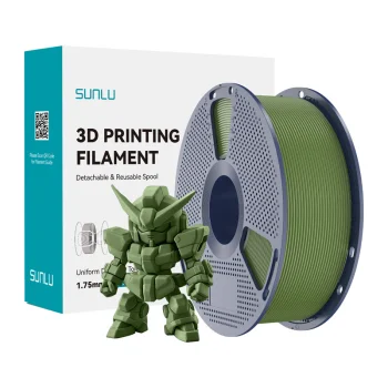 Sunlu PLA+ 2.0 3D Printer Filament 1.75mm, Olive