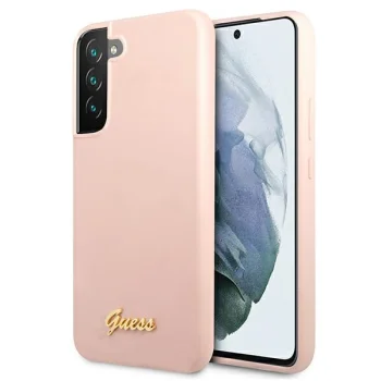 Guess Silicone Script Case for Galaxy S22+ S906, Pink
