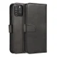 Flip Wallet Case for Motorola Moto E32 with Stand Function, Black