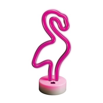 Flamingo LED Neon Sign Light on Stand FSNE01 Forever Light, Pink