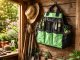 Garden Tool Bag Portable Organizer Tote DIVO Large, Black-Green
