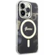 Guess iPhone 14 Pro Max Case Golden Marble MagSafe, Black
