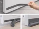 Self-Adhesive Door Draft Stopper, Noise Reduction, 96cm, Grey
