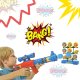 Target Shooting Game Set with Toy Gun and 12 Soft Foam Balls