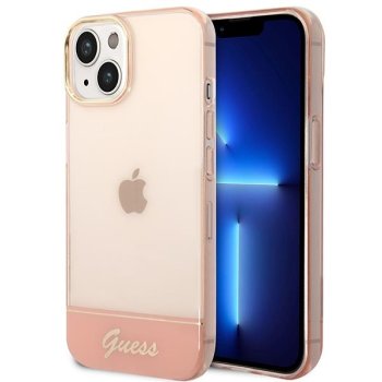 Apple iPhone 14 Plus 6.7'' Guess Translucent Case Cover (GUHCP14MHGCOP), Pink