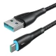 Joyroom Starry Series SA32-AC3 USB-A to USB-C Cable 3A 1m - Black