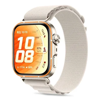 Tech-Protect Nylon Pro Strap for Huawei Watch Fit 3 / 4 / 5 Series - Beige