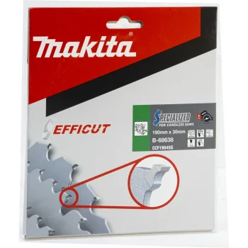 Makita EFFICUT Circular Saw Blade for Wood 190 x 30 mm, 45T B-68638