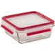 EMSA Clip & Close Glass Food Storage Container Set, 3 Pcs