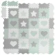 Ricokids Puzzle Foam Mat 151x151cm, Set of 16 Pcs, Gray-mint