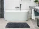 3-Piece Bathroom Rug Set, Anti-Slip, Blue