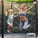 Neo-Sport 312 cm (10ft) Garden Trampoline with Inner Net and Ladder
