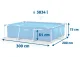 Intex 28272 Frame Pool 300 x 200 x 75 cm with Ground Cloth