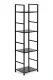 ModernHome LOFT Metal Shelving Unit with 4 Shelves, Black