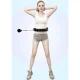 Trizand Hula Hoop with Massage Nubs and Weight, Black