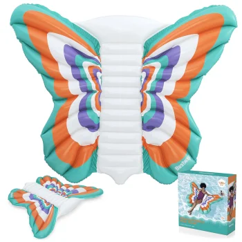 Inflatable Swimming Mattress Butterfly Bestway 43963, 193x176 cm