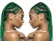 Synthetic Hair Braid Extension Ombre, Green