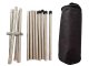 Folding Tourist Garden Home Rack outdoor Coal Grill, Black