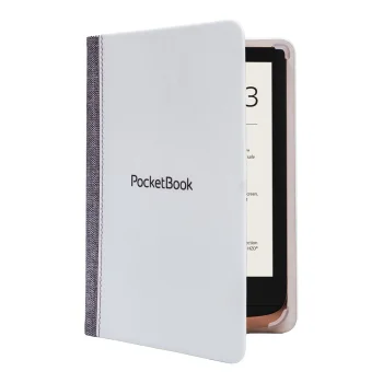 PocketBook Touch Lux 5 / Lux 4 / HD 3, Basic 2 / Lux 2 / Color Original 6'' Case Cover Wallet, White
