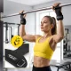 4FIZJO Leather Gymnastics Grips for CrossFit and Pull-Ups - Black