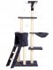 Cat tree house with scratching post, 138 cm, 5 levels, Petsi, grey