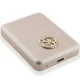 Guess MagSafe Wireless Power Bank 4G Strassed Metal Logo, 3000mAh, Gold