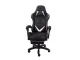 Gaming and Office Chair with Retractable Footrest, Black