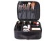 Travel Makeup Case with Adjustable Dividers Cosmetic Organizer, Black