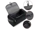 Waterproof Travel Toiletry Bag with Hanging Hook, Black