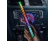 USB RGB LED Light Bar with Sound Reaction and Battery, Black