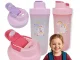 Kids Water Bottle 500ml Leak Proof for School and Daycare, Purple