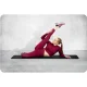 Neo-Sport Thick Exercise Mat with Hanging Holes 183 x 60 cm 192000, black