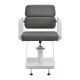 Hairdressing Chair Gabbiano Porto, Grey with White Base