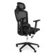 ModernHome Ergonomic Office Chair High Back Swivel Desk Chair with Lumbar Support, black